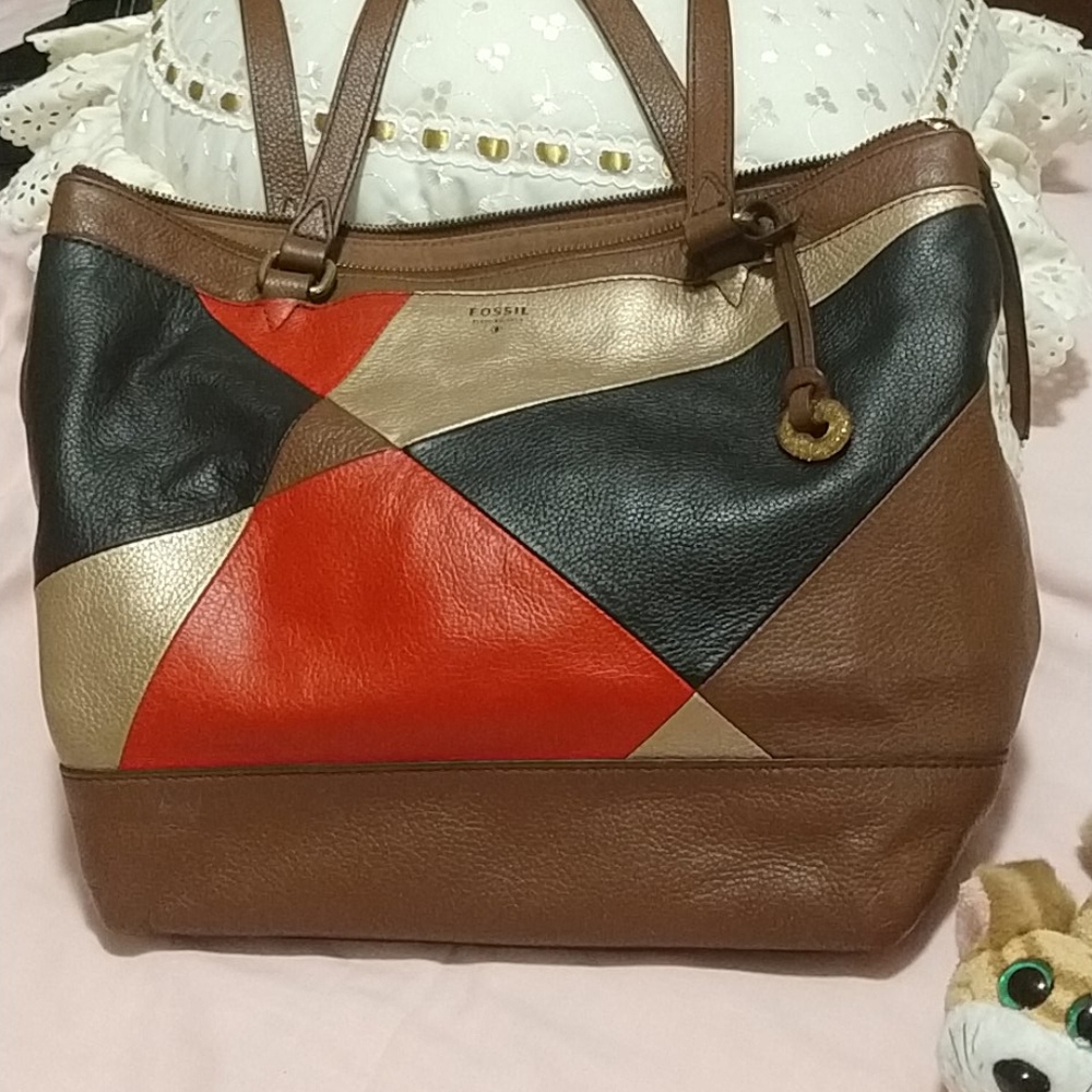 Fossil Patch Work Leather - image 3